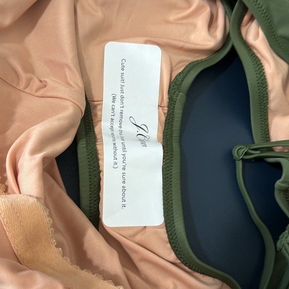 J. Crew Scoopneck One Piece Swimsuit Women's Plus 24 Green New BF162 - Picture 8 of 15